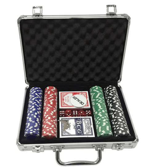 AK Sport 0603014 Poker Set Valigetta in Alluminio