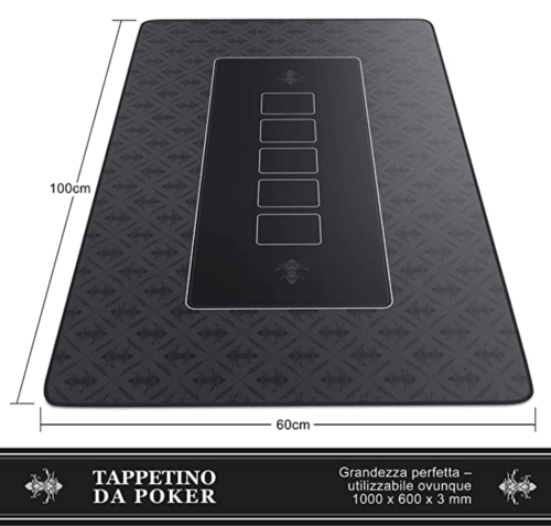 CSL-Computer Tappeto Poker 100 x 60 cm - Profesisonale